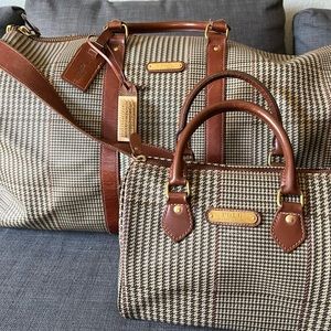 Vintage Ralph Lauren plaid duffel bag